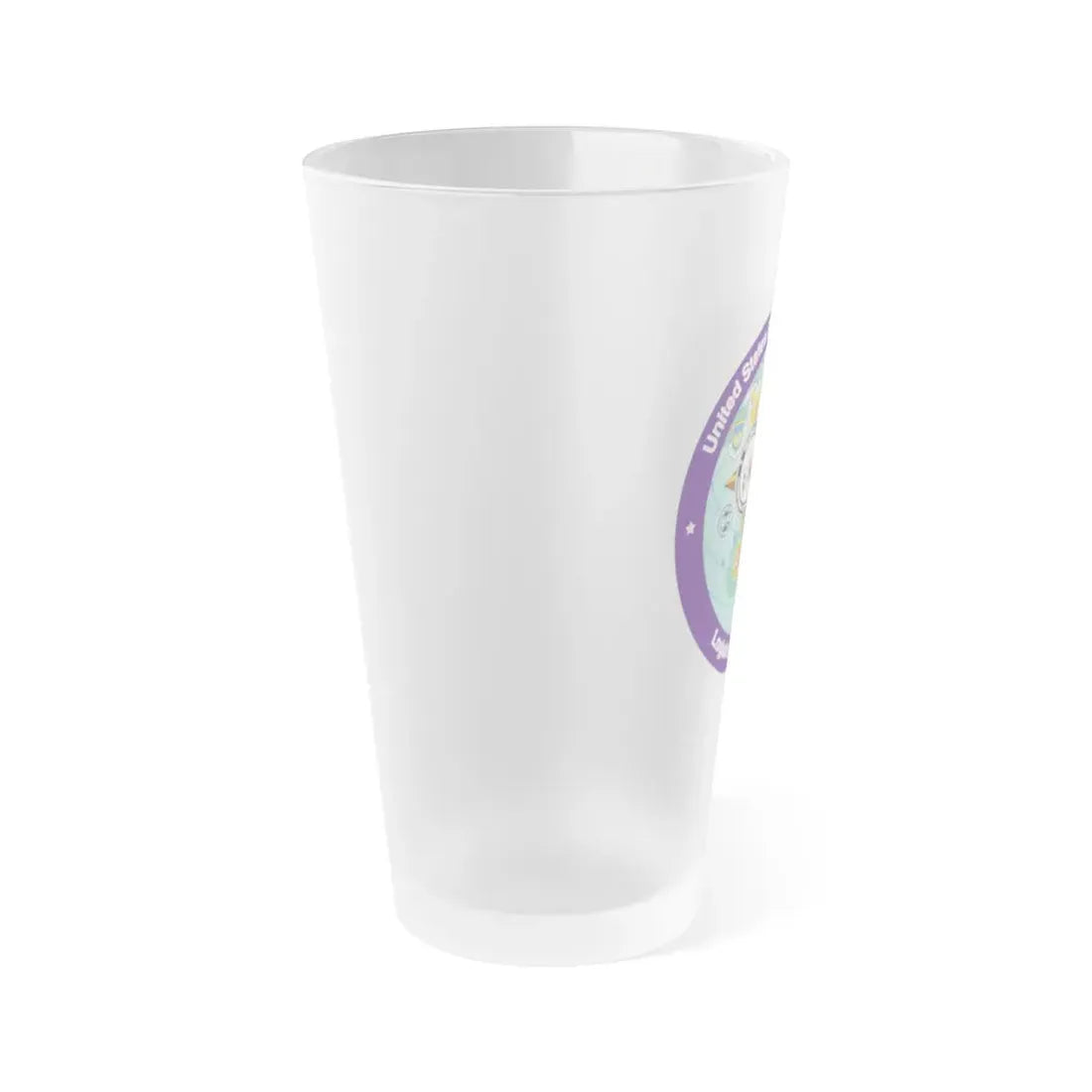 US European Command EC542 (U.S. Navy) Frosted Pint Glass 16oz - Go Mug Yourself
