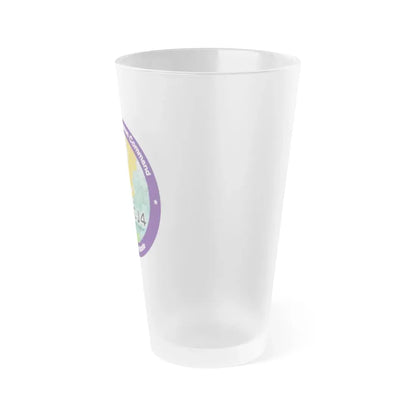 US European Command EC542 (U.S. Navy) Frosted Pint Glass 16oz - Go Mug Yourself
