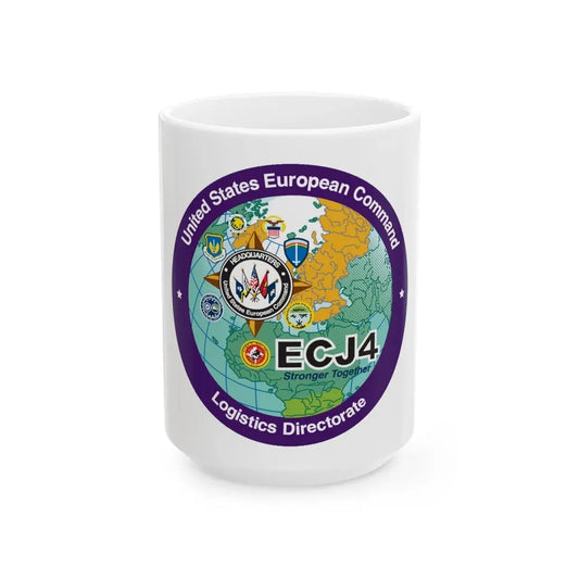 US European Command EC542 (U.S. Navy) White Coffee Mug 15oz - Go Mug Yourself