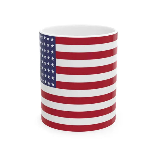 US flag 96 stars (United States) White Coffee Mug 11oz - Go Mug Yourself