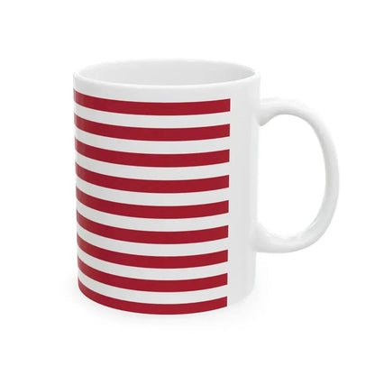 US flag with 18 stars (United States) White Coffee Mug - Go Mug Yourself