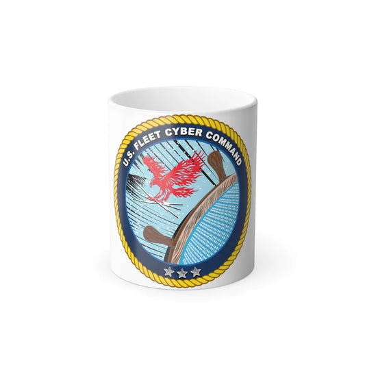 US Fleet Cyber Command (U.S. Navy) Color Changing Mug 11oz-11oz-Go Mug Yourself
