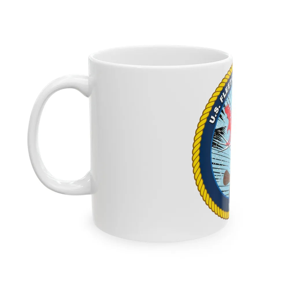 US Fleet Cyber Command (U.S. Navy) White Coffee Mug-Go Mug Yourself