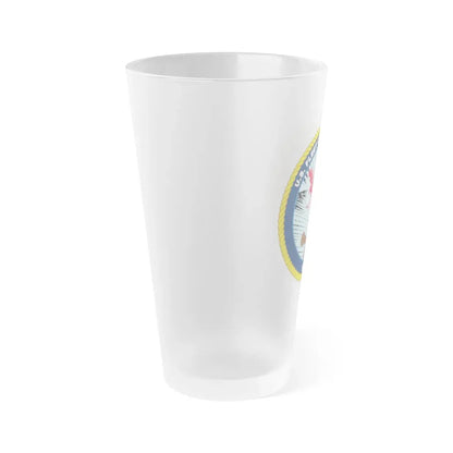 US Fleet Cyber Command (U.S. Navy) Frosted Pint Glass 16oz - Go Mug Yourself