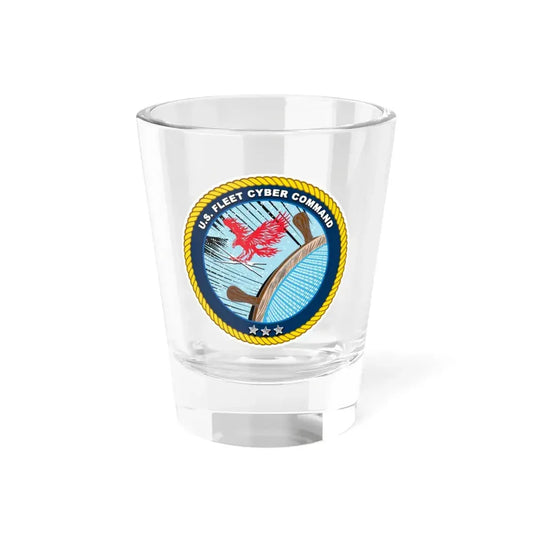 US Fleet Cyber Command (U.S. Navy) Shot Glass 1.5oz 1.5oz - Go Mug Yourself