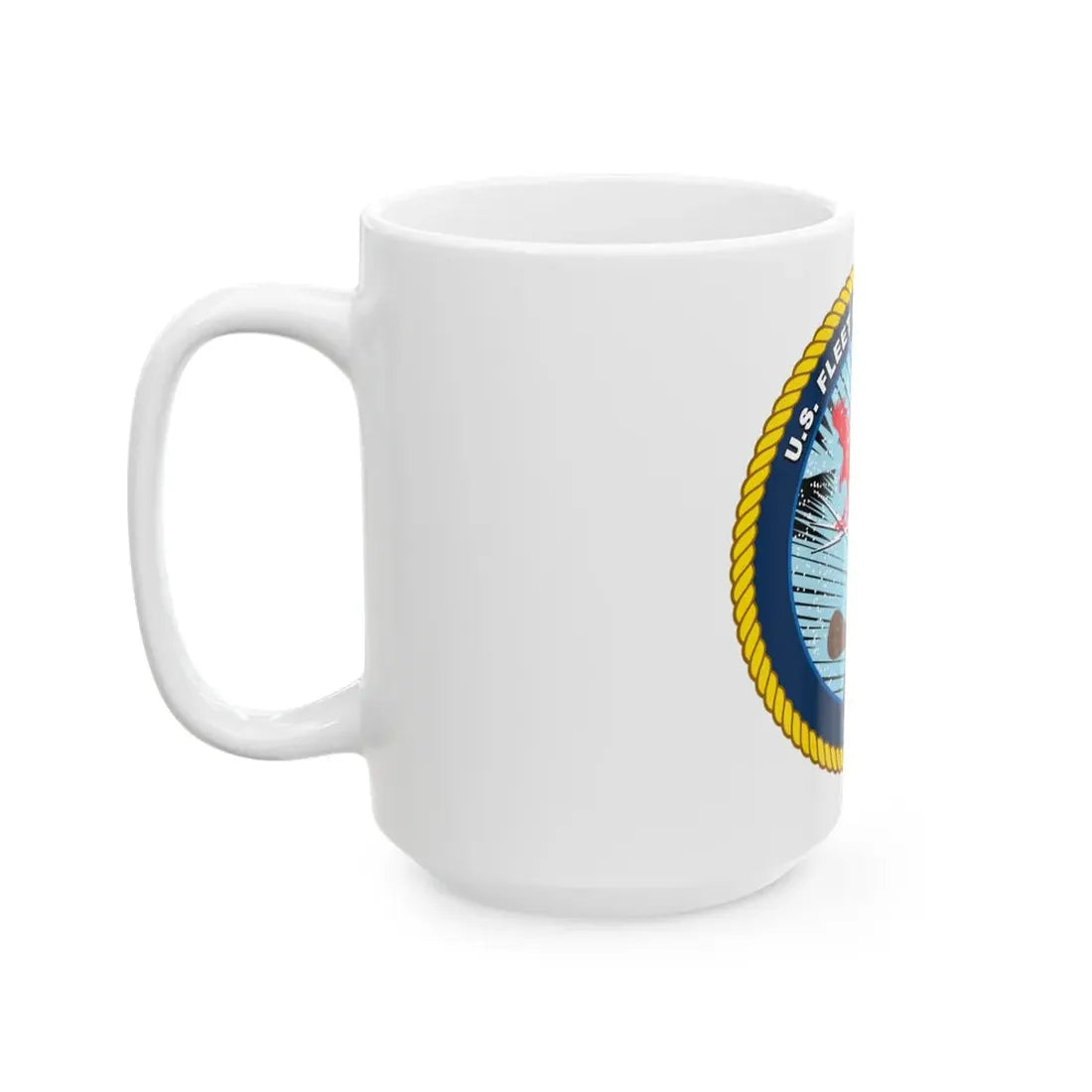 US Fleet Cyber Command (U.S. Navy) White Coffee Mug - Go Mug Yourself