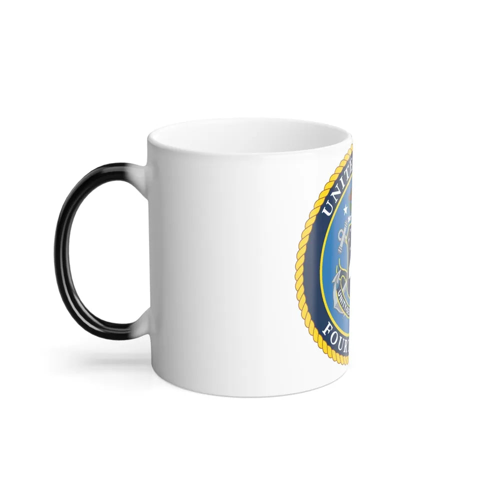 US Fourth Fleet (U.S. Navy) Color Changing Mug 11oz-Go Mug Yourself