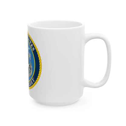 US Fourth Fleet (U.S. Navy) White Coffee Mug-Go Mug Yourself