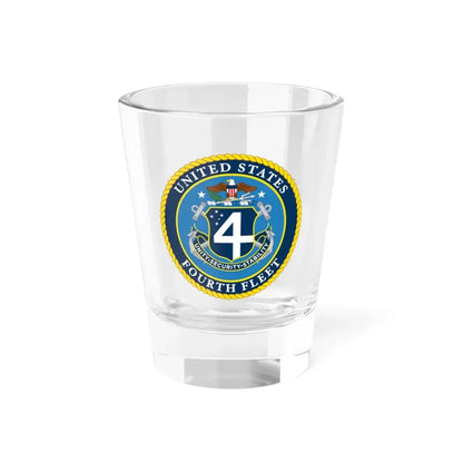 US Fourth Fleet (U.S. Navy) Shot Glass 1.5oz 1.5oz - Go Mug Yourself
