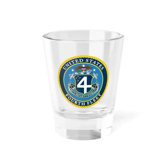 US Fourth Fleet (U.S. Navy) Shot Glass 1.5oz 1.5oz - Go Mug Yourself