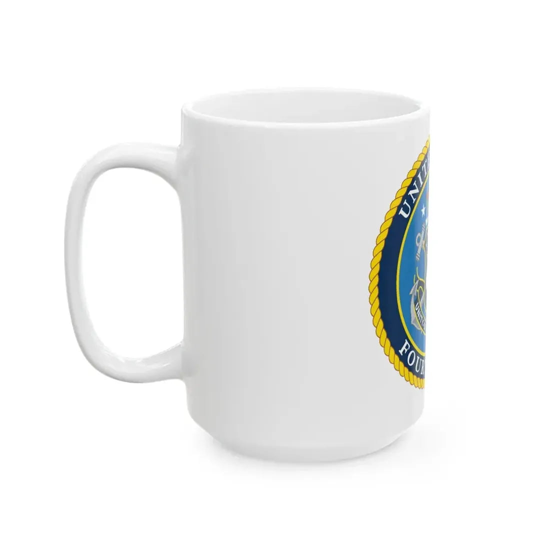 US Fourth Fleet (U.S. Navy) White Coffee Mug - Go Mug Yourself