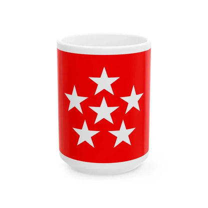 US General of the Armies Flag (United States) White Coffee Mug 15oz - Go Mug Yourself