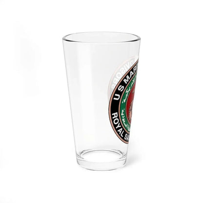 US Marine Ad Royal Saudi Marines (USMC) Pint Glass 16oz - Go Mug Yourself