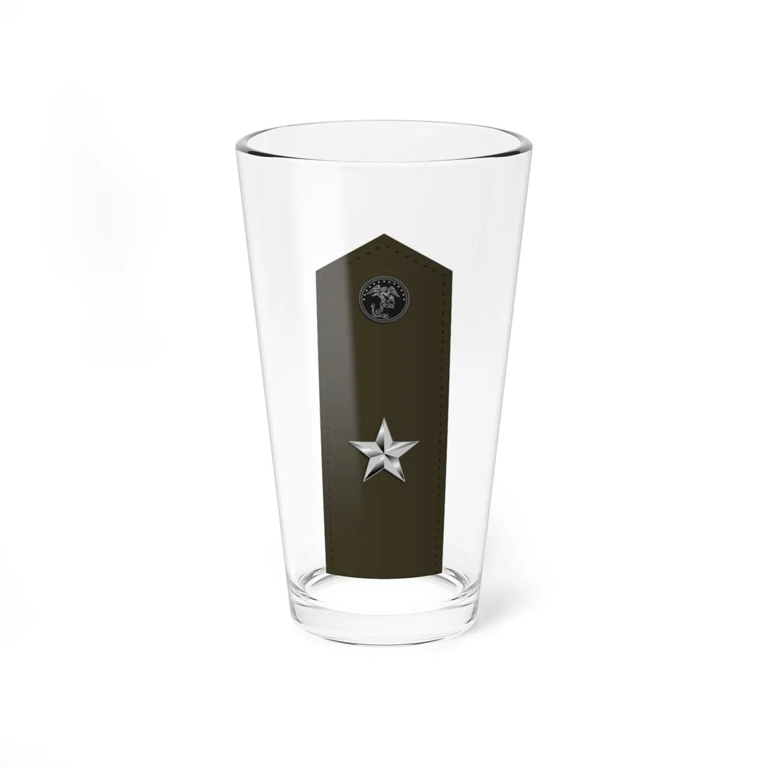 US Marine O7 shoulderboard vertical (United States) (Military Rank) Pint Glass 16oz 16oz - Go Mug Yourself
