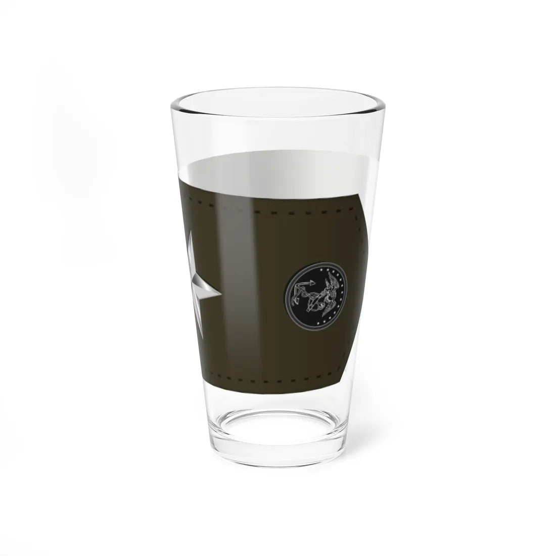 US Marine O9 shoulderboard (United States) (Military Rank) Pint Glass 16oz - Go Mug Yourself
