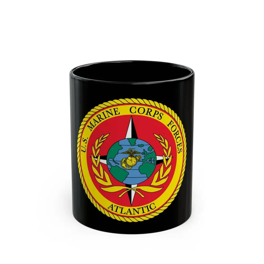 US Marines Corps Forces Atlantic (USMC) Black Coffee Mug 11oz - Go Mug Yourself