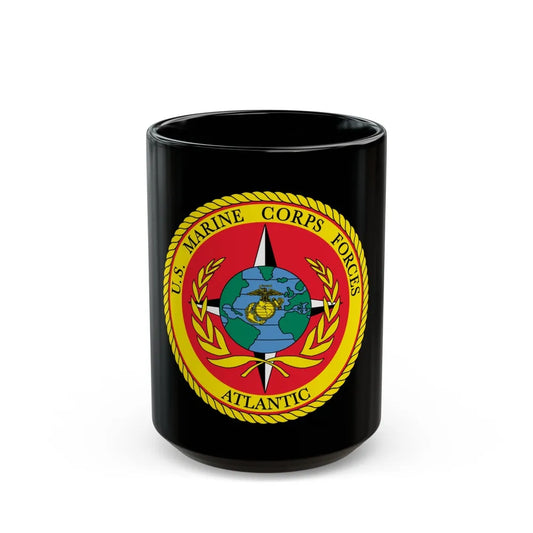 US Marines Corps Forces Atlantic (USMC) Black Coffee Mug-15oz-Go Mug Yourself