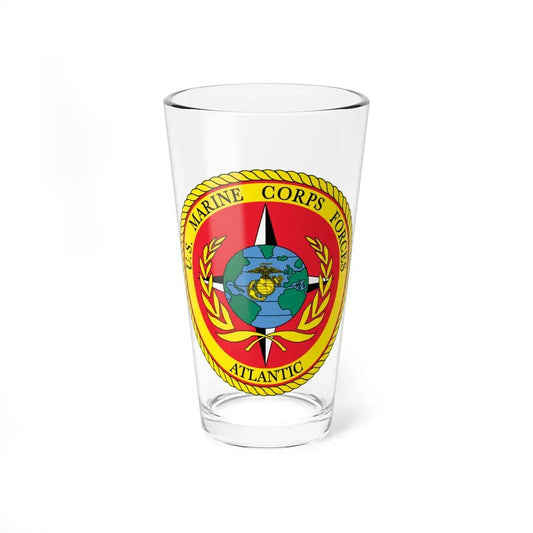 US Marines Corps Forces Atlantic (USMC) Pint Glass 16oz 16oz - Go Mug Yourself