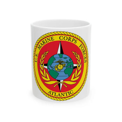 US Marines Corps Forces Atlantic (USMC) White Coffee Mug-11oz-Go Mug Yourself