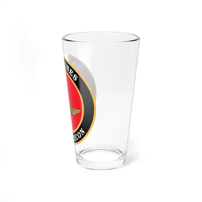US Marines Force Recon (USMC) Pint Glass 16oz - Go Mug Yourself