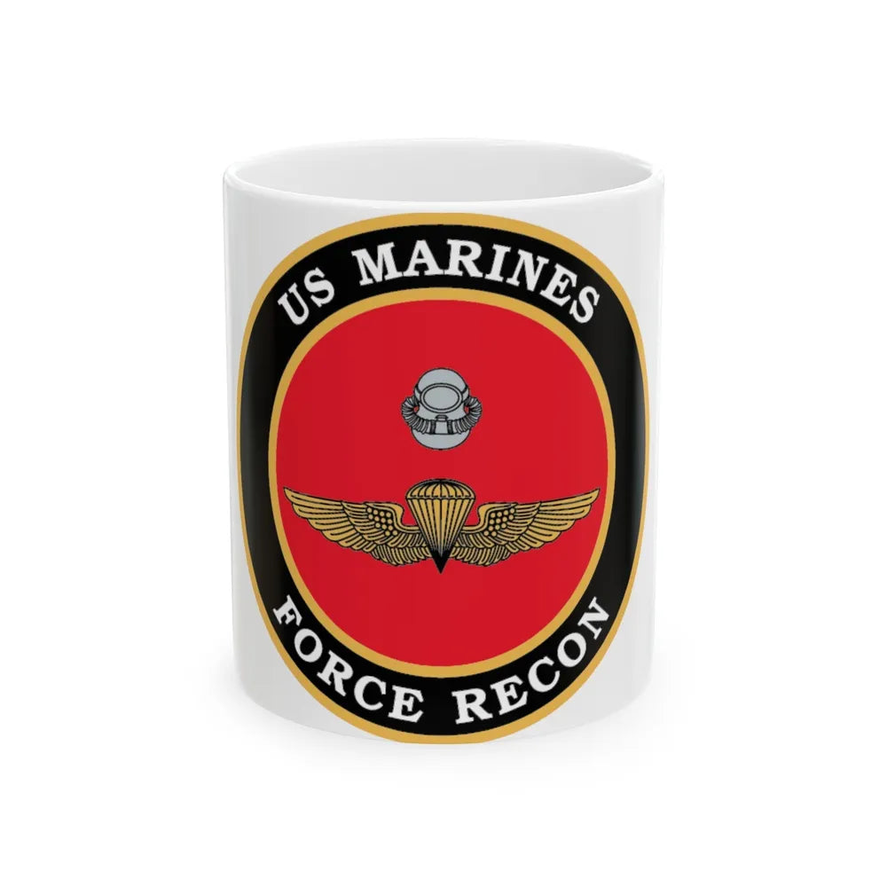 US Marines Force Recon (USMC) White Coffee Mug-11oz-Go Mug Yourself