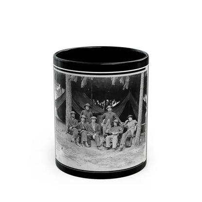 U.S. Military Telegraph Operators In Front Of Petersburg, Virginia (U.S. Civil War) Black Coffee Mug 11oz - Go Mug Yourself