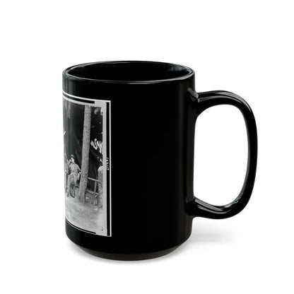 U.S. Military Telegraph Operators In Front Of Petersburg, Virginia (U.S. Civil War) Black Coffee Mug - Go Mug Yourself