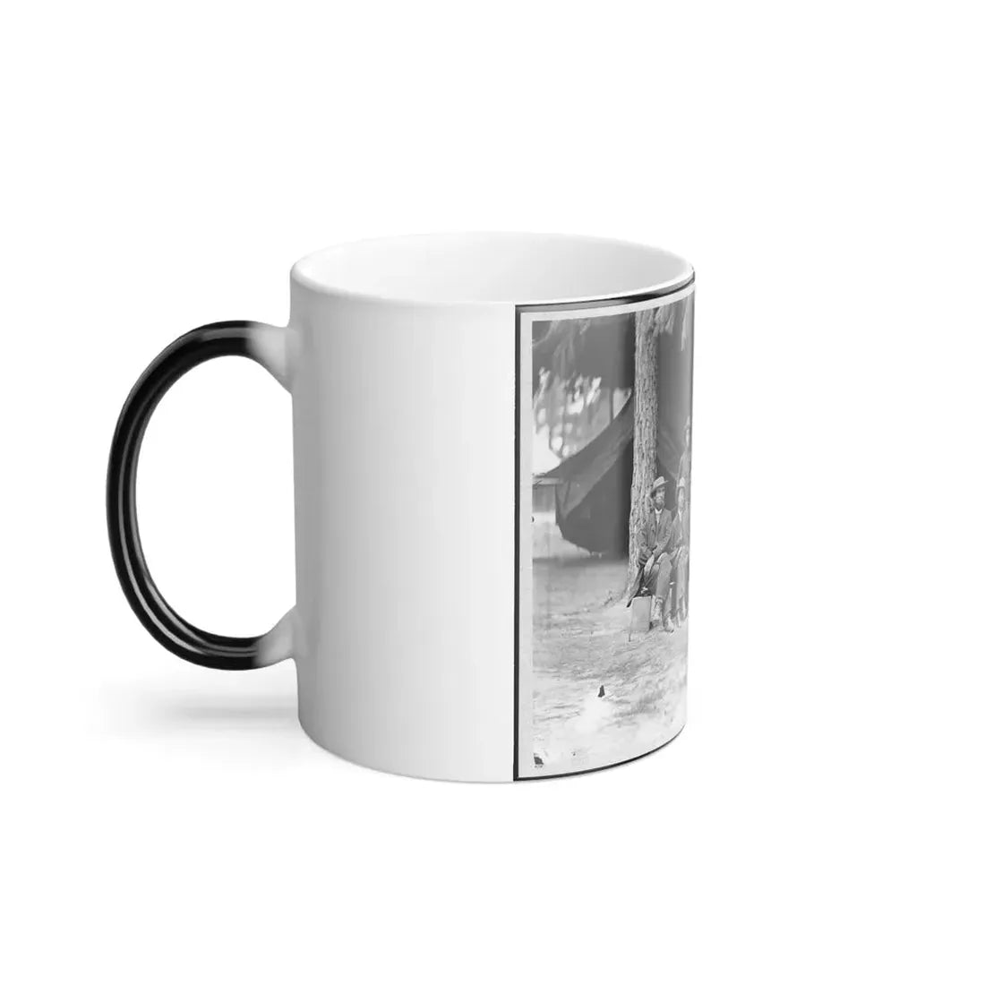 U.S. Military Telegraph Operators in Front of Petersburg, Virginia (U.S. Civil War) Color Changing Coffee Mug 11oz - Go Mug Yourself