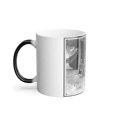 U.S. Military Telegraph Operators in Front of Petersburg, Virginia (U.S. Civil War) Color Changing Coffee Mug 11oz - Go Mug Yourself