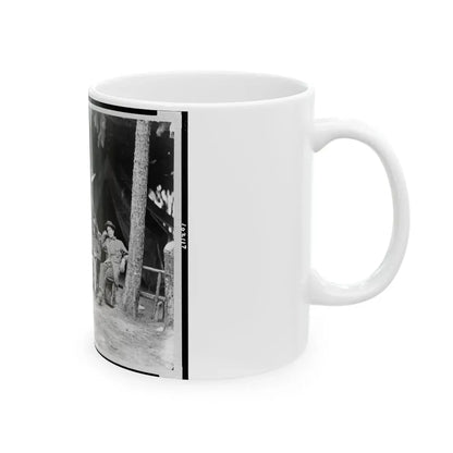 U.S. Military Telegraph Operators In Front Of Petersburg, Virginia (U.S. Civil War) White Coffee Mug - Go Mug Yourself