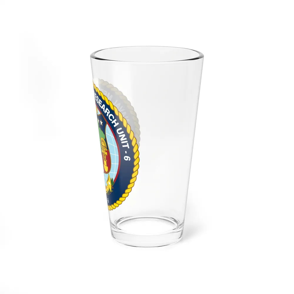 US NAMRU 6 (U.S. Navy) Pint Glass 16oz-Go Mug Yourself