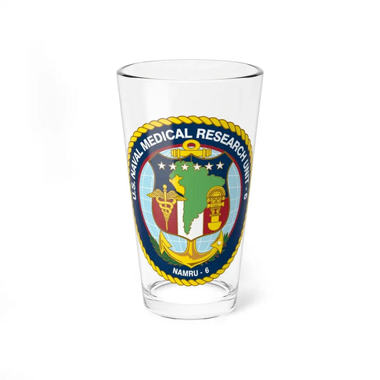 US NAMRU 6 (U.S. Navy) Pint Glass 16oz 16oz - Go Mug Yourself