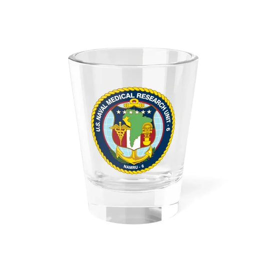 US NAMRU 6 (U.S. Navy) Shot Glass 1.5oz 1.5oz - Go Mug Yourself