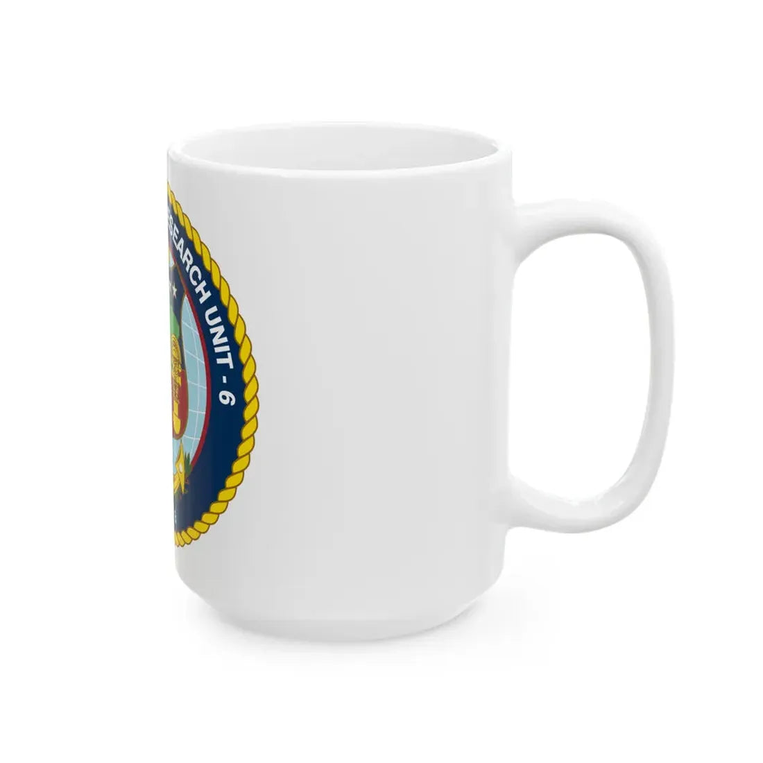 US NAMRU 6 (U.S. Navy) White Coffee Mug - Go Mug Yourself