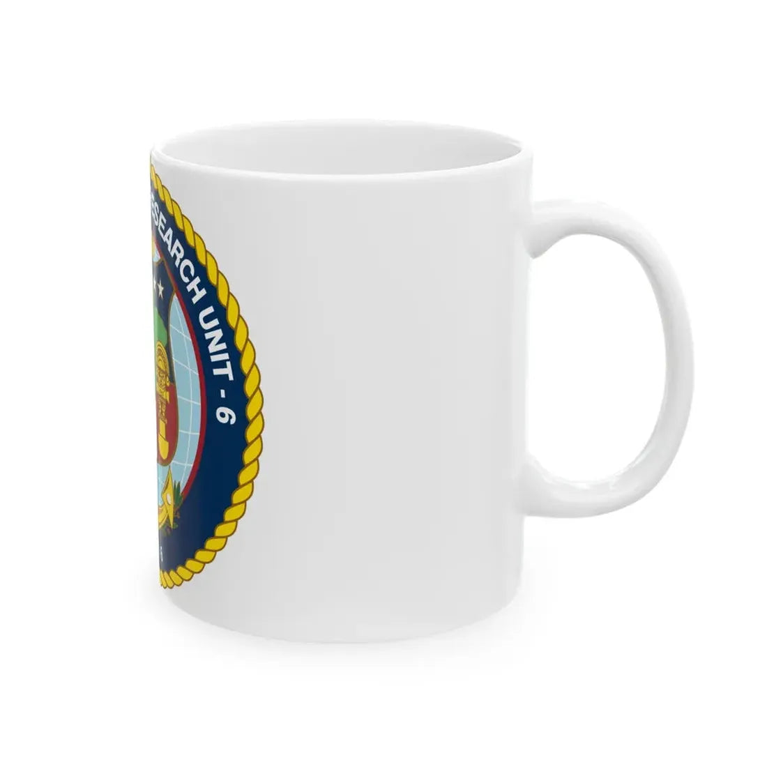 US NAMRU 6 (U.S. Navy) White Coffee Mug - Go Mug Yourself