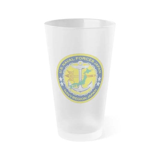US Naval Forces Region Japan (U.S. Navy) Frosted Pint Glass 16oz Default Title - Go Mug Yourself