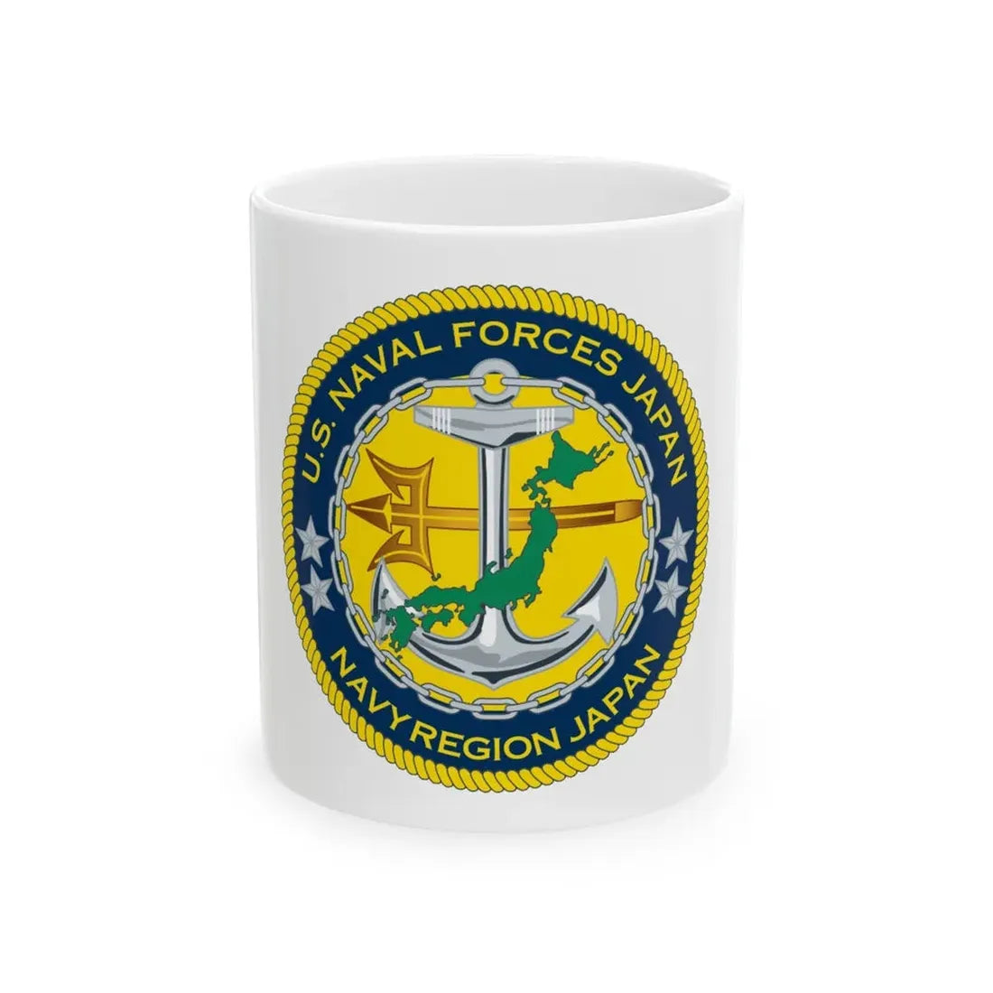 US Naval Forces Region Japan (U.S. Navy) White Coffee Mug 11oz - Go Mug Yourself