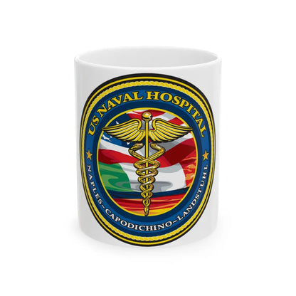 US Naval Hospital Naples Capodichino Landstul (U.S. Navy) White Coffee Mug-11oz-Go Mug Yourself