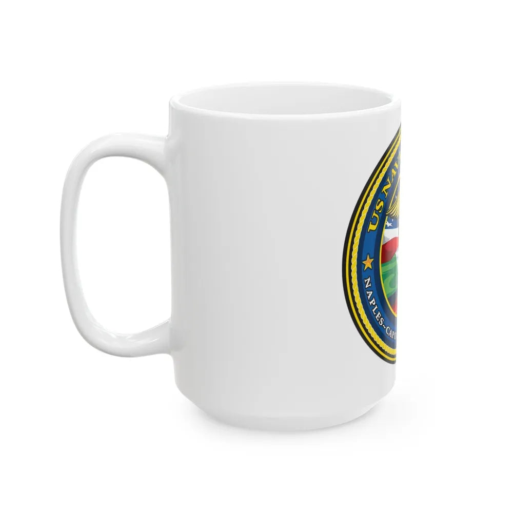 US Naval Hospital Naples Capodichino Landstul (U.S. Navy) White Coffee Mug-Go Mug Yourself