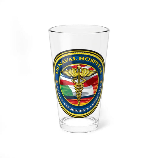 US Naval Hospital Naples Capodichino Landstul (U.S. Navy) Pint Glass 16oz 16oz - Go Mug Yourself