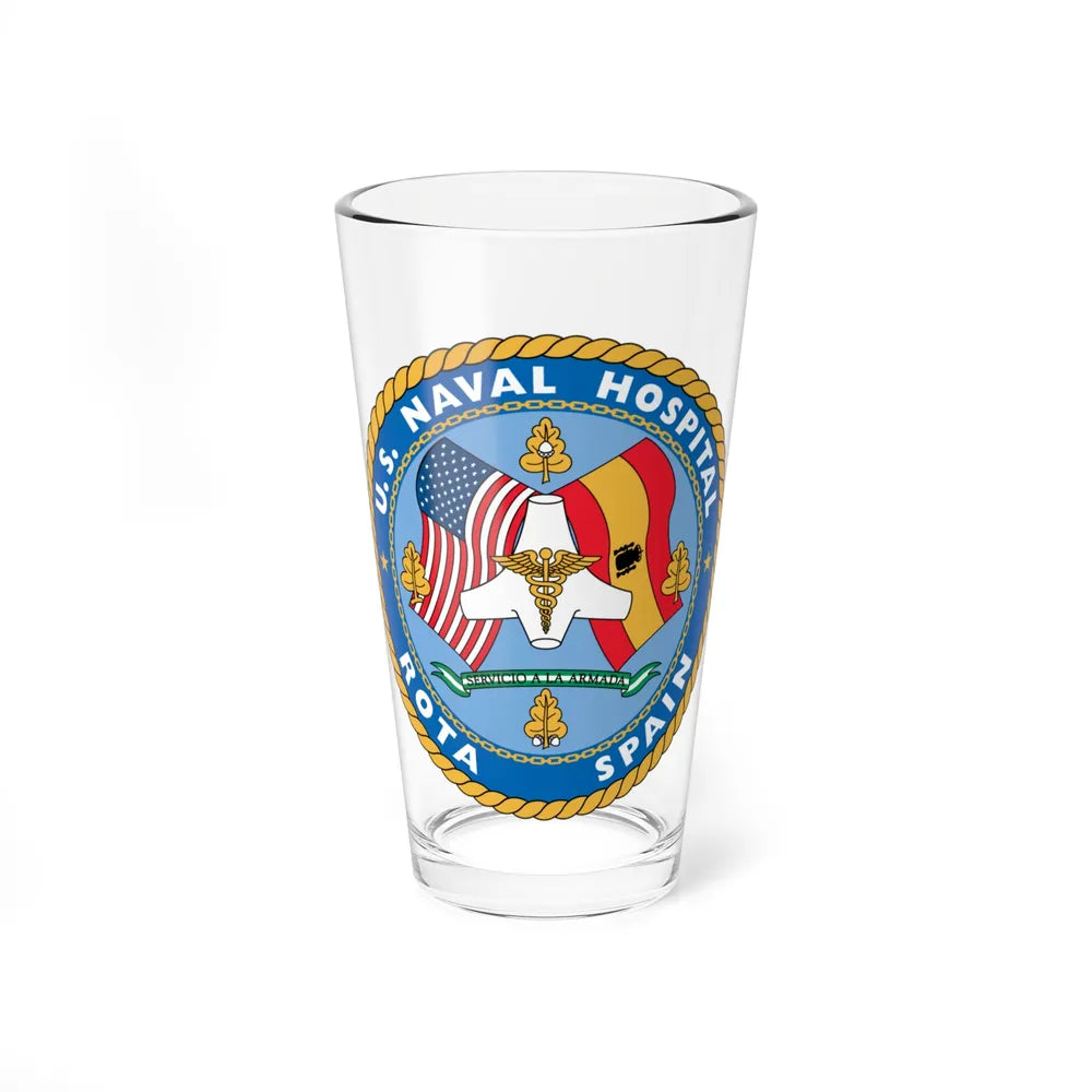 US Naval Hospital Rota Spain (U.S. Navy) Pint Glass 16oz-16oz-Go Mug Yourself