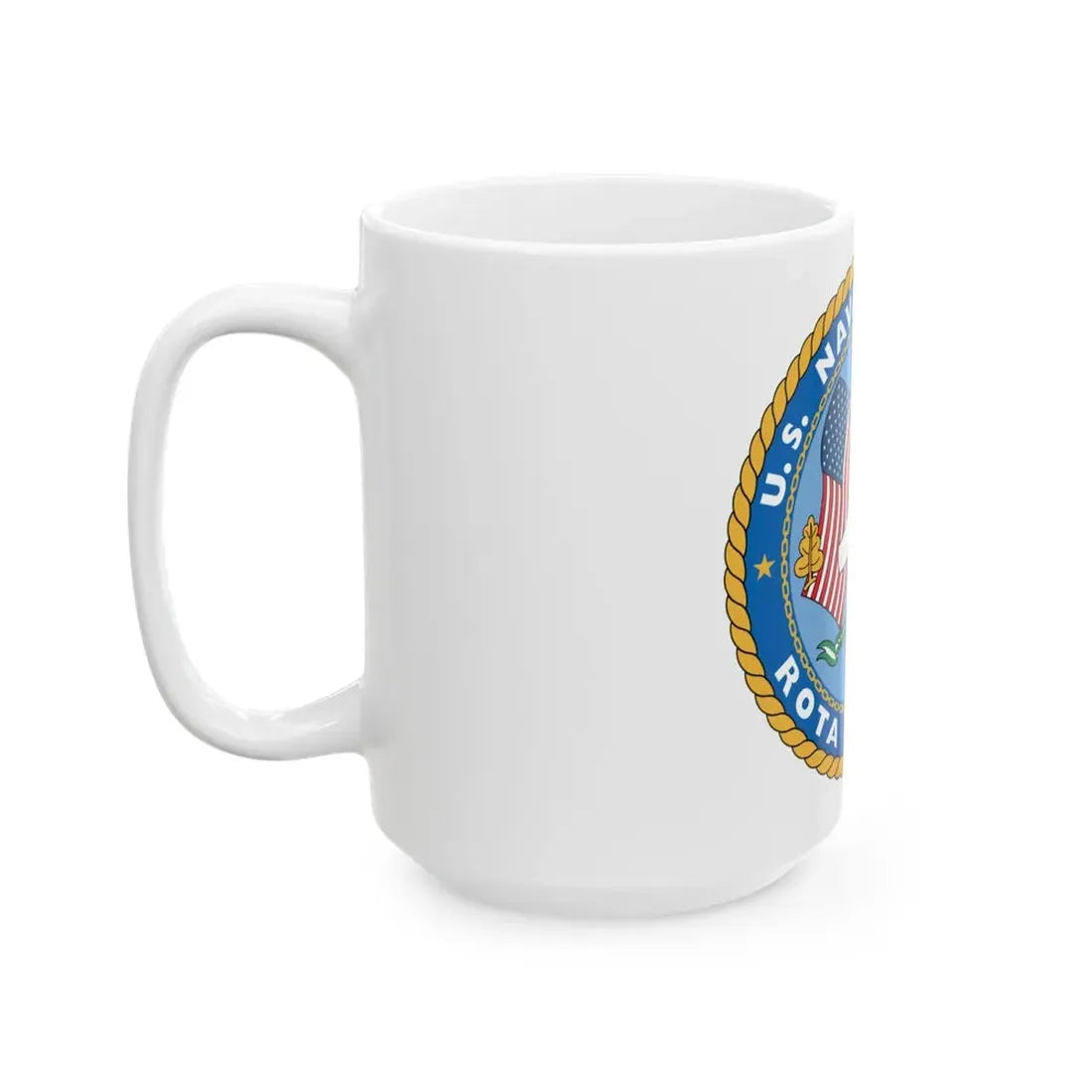 US Naval Hospital Rota Spain (U.S. Navy) White Coffee Mug - Go Mug Yourself