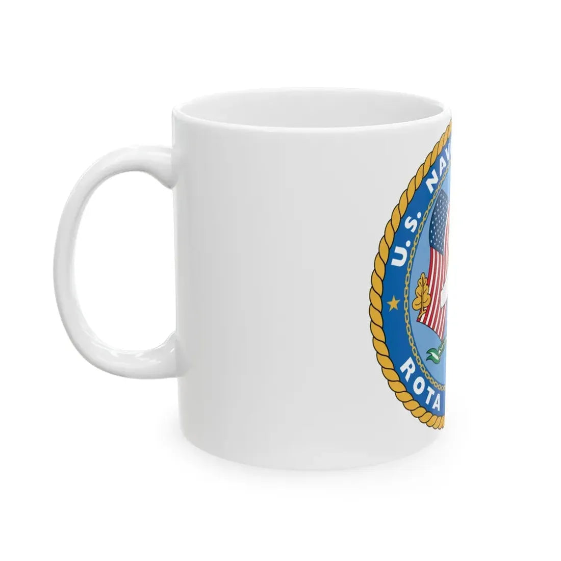 US Naval Hospital Rota Spain (U.S. Navy) White Coffee Mug - Go Mug Yourself