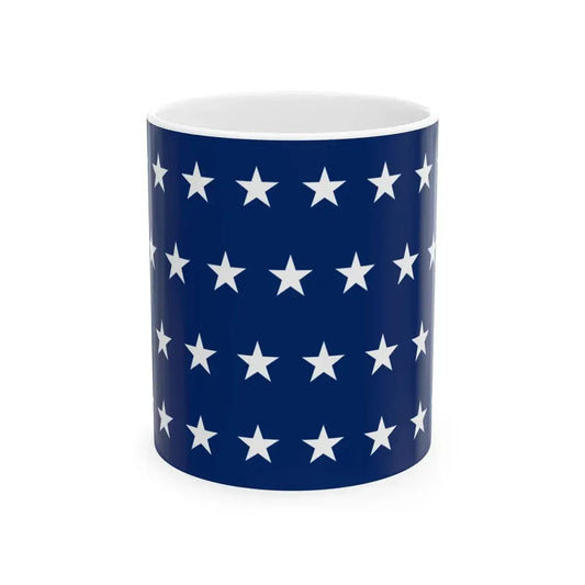 US Naval Jack 29 stars (United States) White Coffee Mug 11oz - Go Mug Yourself