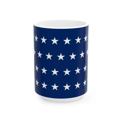 US Naval Jack 29 stars (United States) White Coffee Mug 15oz - Go Mug Yourself