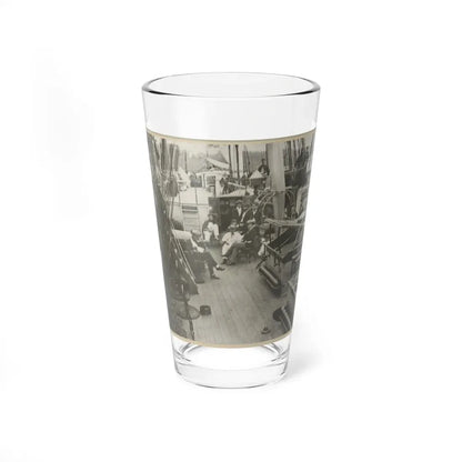 U.S. Naval Officers Relaxing On Deck (U.S. Civil War) Pint Glass 16oz 16oz - Go Mug Yourself