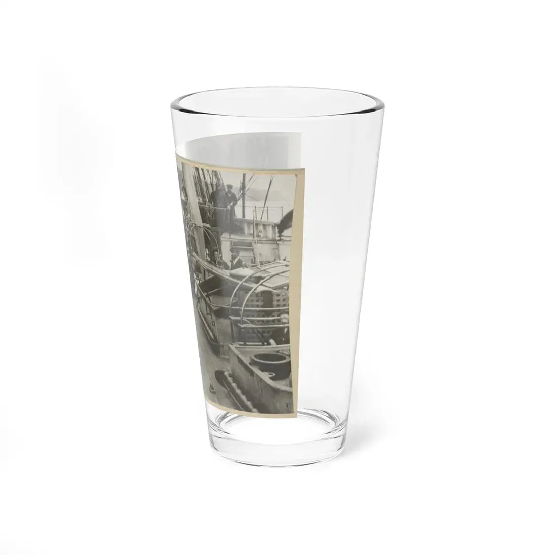 U.S. Naval Officers Relaxing On Deck (U.S. Civil War) Pint Glass 16oz - Go Mug Yourself