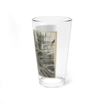 U.S. Naval Officers Relaxing On Deck (U.S. Civil War) Pint Glass 16oz - Go Mug Yourself