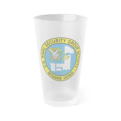US Naval Security Group Activity Misawa Japan (U.S. Navy) Frosted Pint Glass 16oz Default Title - Go Mug Yourself