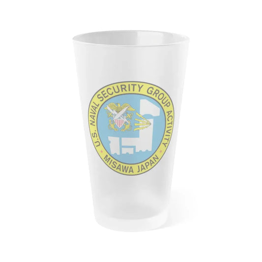 US Naval Security Group Activity Misawa Japan (U.S. Navy) Frosted Pint Glass 16oz Default Title - Go Mug Yourself